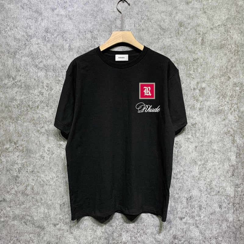 Rhude T Shirts Printed Trendy Pure Cotton