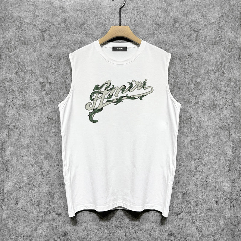 Amiri tank top ye man letterprinting