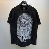 SAINT MICHAEL Vintage T Shirt Direct Spray Washing Water Old Short Sleeve