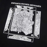 ERD T Shirts Short Sleeve Logo Cartoon Print Loose Casual