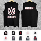 Amiri tank top cashew flower large simple logo printing