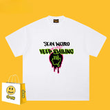 Drew T Shirts Funny Smiling Face Short Sleeve Printed T-shirt