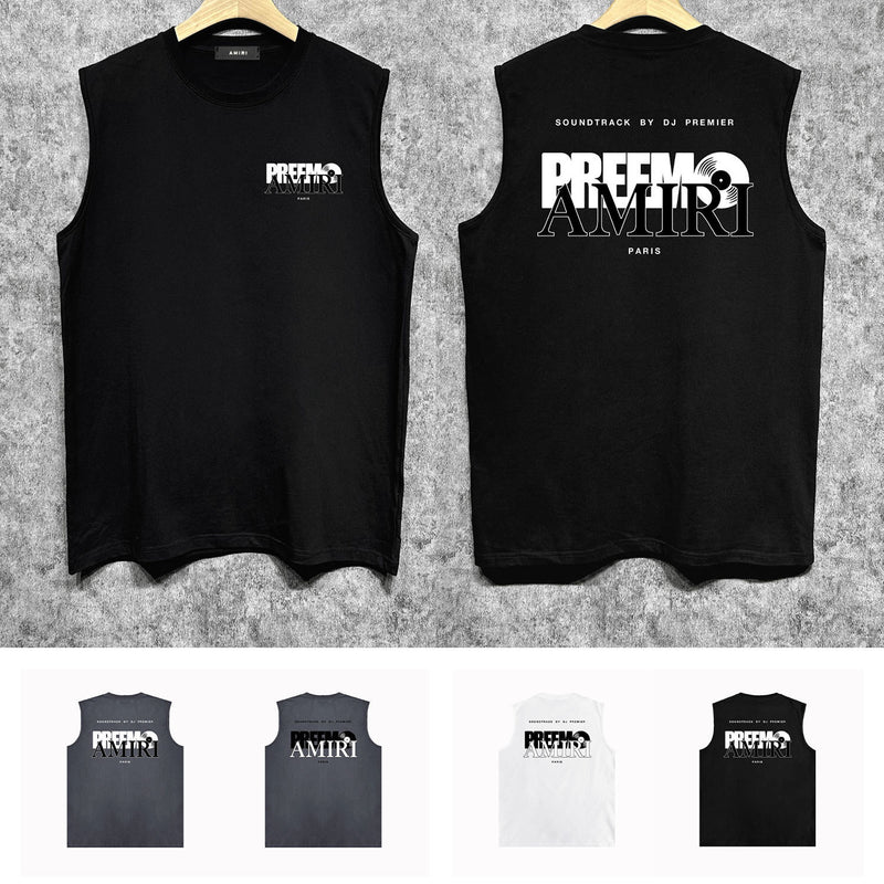 Amiri tank top six-pointed star printing