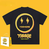 Drew T Shirts Lightning Smiley Print