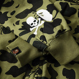 Bathing Ape Hoodie Two-Hat Camouflage Hoodie Men's and Women's Hooded Cardigan Shark Sweater Jacket