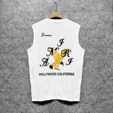 Amiri tank top hollywood eagle printing
