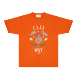 Casablanca T Shirts Fashion Print Street