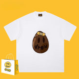 Drew T Shirts Cotton Heavy Short Sleeve Smiley Face