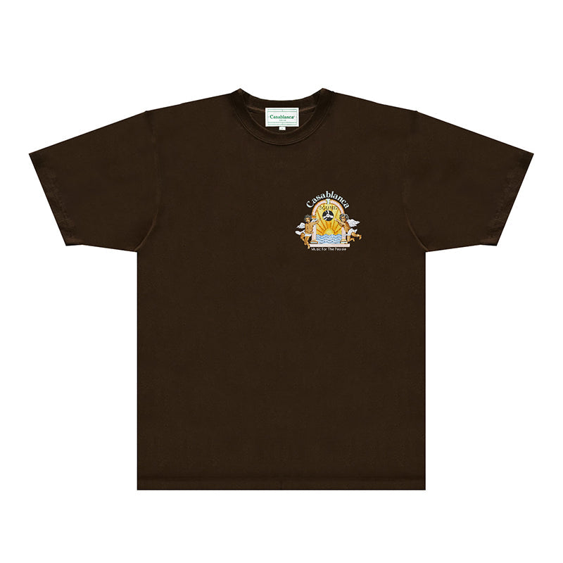 Casablanca T Shirts Fashion Print Street
