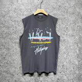 Amiri tank top hollywood rainbow printing