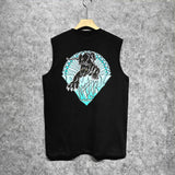 Amiri tank top black panther print