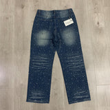 Valeforever Vale Jeans Hotfix rhinestones Ripped Denim