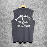 Amiri tank top wolf print