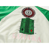 Rhude Hoodie Applique Embroidered Bomber Jacket for Men and Women Same Style Zipper Cardigan Outerwear