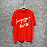 Amiri t shirts hollywood rose printing short sleeve