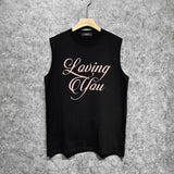 Amiri tank top pink letterprinting