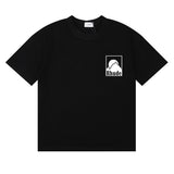 Rhude T Shirts Moon Badge Printing Cotton Casual Short Sleeve Men and Women
