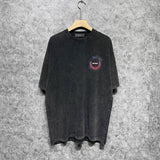 Amiri washed t-shirt splatter ring short sleeve