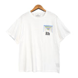 Rhude T Shirt Abstract Tunnel Printed Loose T-shirt