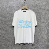 Amiri t shirts letterprinting short sleeves