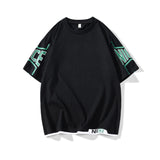 Nasa T Shirt T-Shirt Men'S Short Sleeve Students All-Match Loose Summer