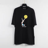 Palm Angels T Shirts Girl's Printed Short Sleeve T-shirt Men's Half Sleeve