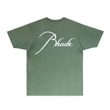 Rhude T Shirts Printed Trendy Pure Cotton