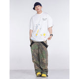 Unisex T-Shirts GALLERY DEPT Ink Splashing Hand-painted Loose T-shirt