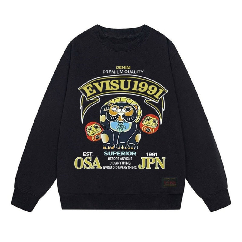 Evisu Sweatshirts Loose Unisex Sweater