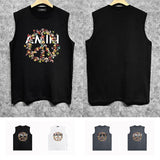 Amiri tank top colorful butterfly garland printing