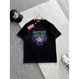 KENZO T Shirt Summer Tiger Head Casual