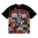 Godspeed T Shirts Basketball No. 13 Athlete Printed Cotton Crew Neck Short Sleeve Men and Women