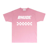 Rhude T Shirts Printed Trendy Pure Cotton
