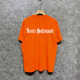 Amiri t shirts sanskrit printing short sleeve