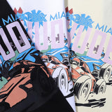 Rhude T Shirts Retro Racing Printed Cotton Casual Short Sleeve Men and Women