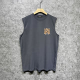 Amiri tank top tiger stripe spider print