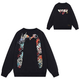 Evisu Sweatshirts Loose and Versatile Casual Unisex Sweatshirts