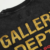 Gallery Dept T Shirts Car Painted Print Washed Short Sleeve plus Size