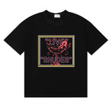 Rhude T Shirts goblet bikini beautiful women print cotton casual short sleeves men and women