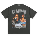 21 Savage T Shirts Loose Distressed T-shirts