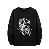 Cactus Claus Graphic Hoodie Women Loose Sweatshirt