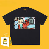 Drew T Shirts Graffiti Printing Loose Men's Short Sleeve