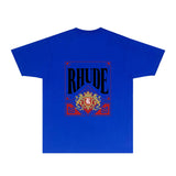 Rhude T Shirts Printed Trendy Pure Cotton