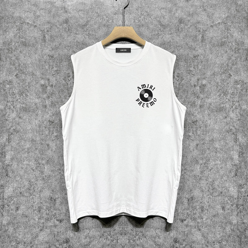 Amiri tank top radar sonic printing