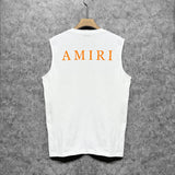 Amiri tank top spider letter printing