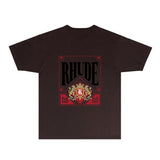 Rhude T Shirts Printed Trendy Pure Cotton