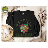 Versatile Casual Printed Crew Neck Long Sleeve Sweater