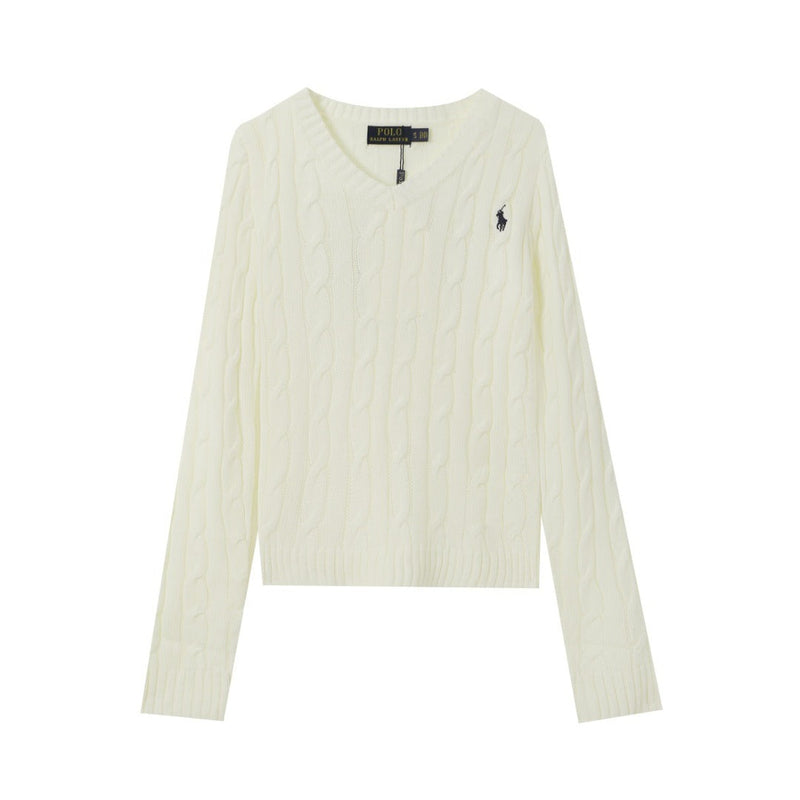 Ralph Lauren Knitted sweaters V-neck twist knitted sweater
