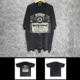 Amiri washed t-shirt hollywood short sleeve