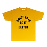 Rhude T Shirts Printed Trendy Pure Cotton
